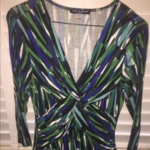 Greens and teal nice blouse